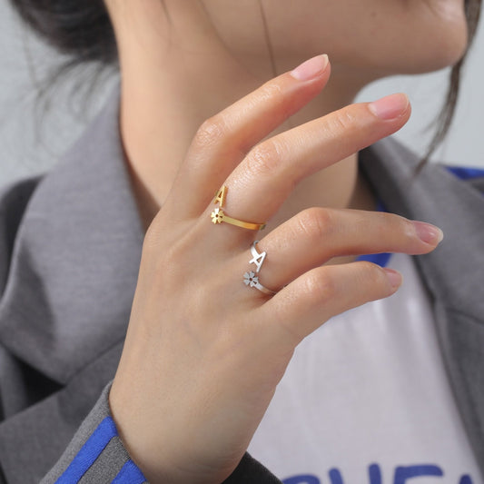 Alphabet Adjustable Rings