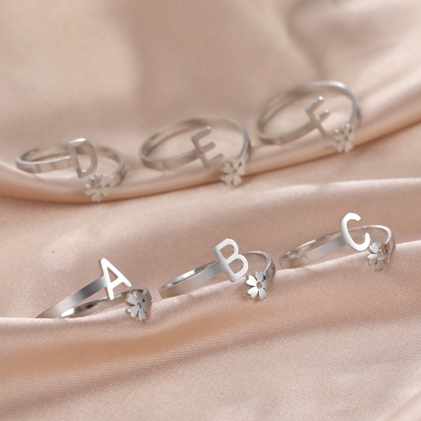 Alphabet Adjustable Rings