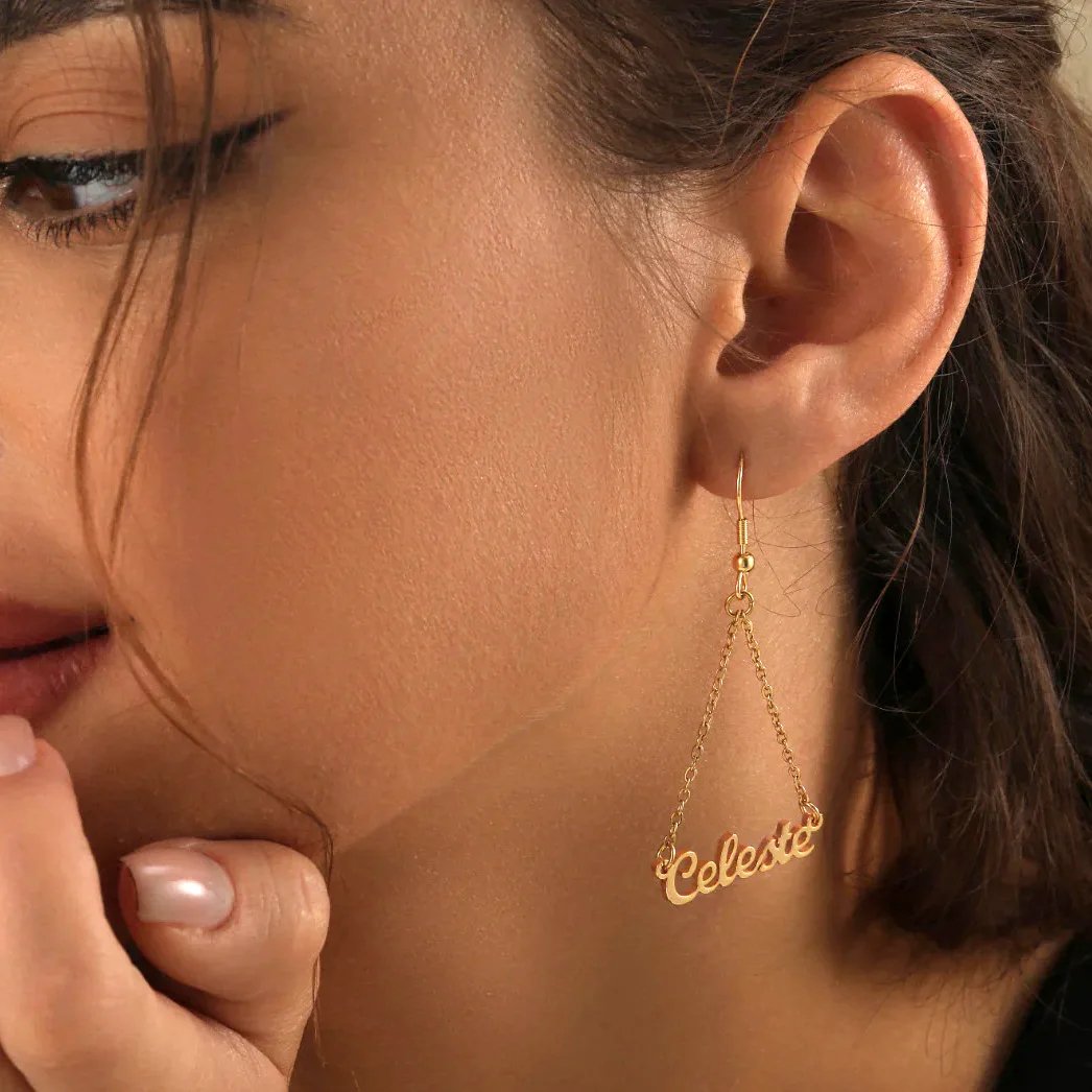 Hanging Name Earrings