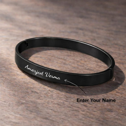 Engraved Name Kada Bracelet – Premium Quality Steel