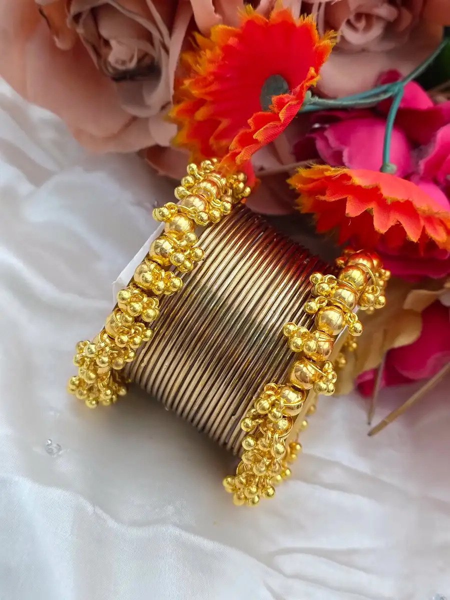 Luxury Gold & Silver Bangles Set