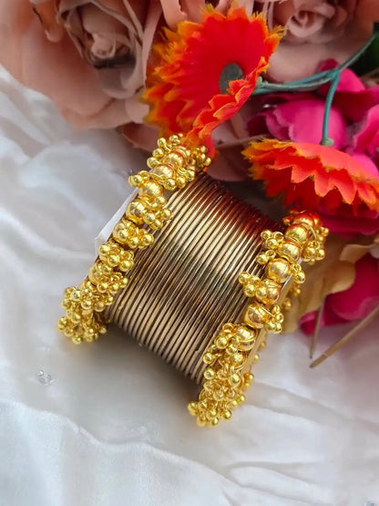 Luxury Gold & Silver Bangles Set