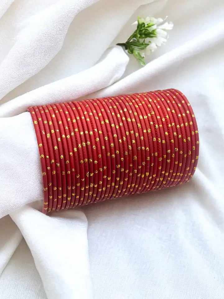 Metal Dot Bangles(Per Dozen)