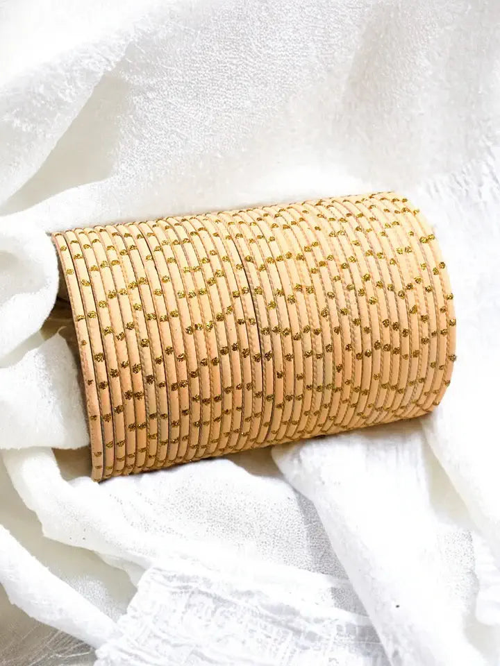 Metal Dot Bangles(Per Dozen)