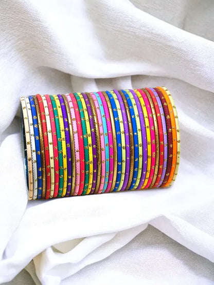 Metal Dot Bangles(Per Dozen)