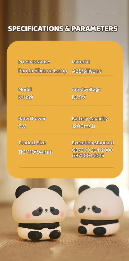 Cute Panda LED Night Lamp