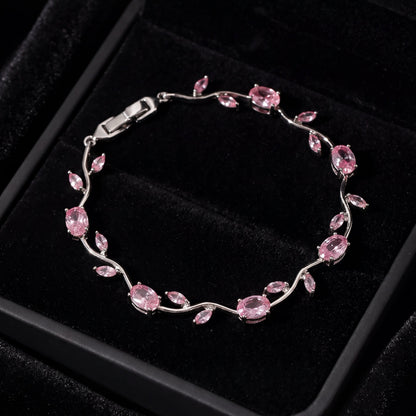 Elegant Silver Plated Tulip Bracelet for Girls/Women