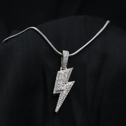 Diamond Style Bolt Pendant Chain