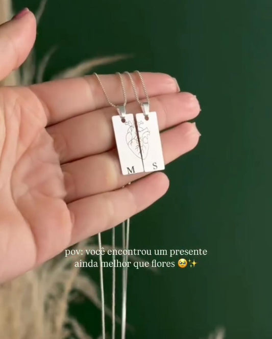 Couple Heart Neckles