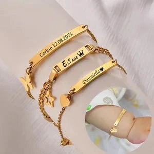 Custom Baby Name Bracelets – Personalized Gifts for Boys & Girls