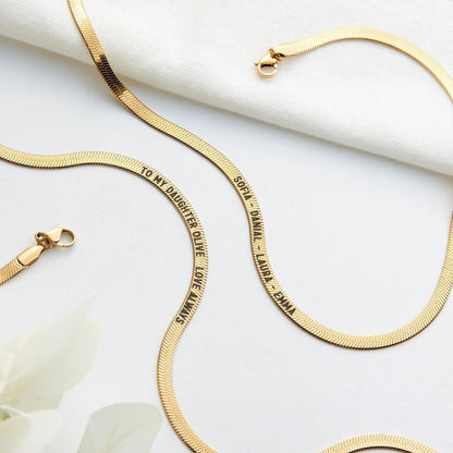 Customize Name Snake Chain