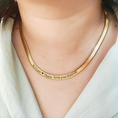 Customize Name Snake Chain