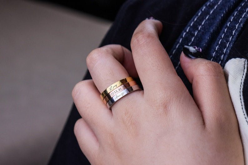 Customized Name Ring