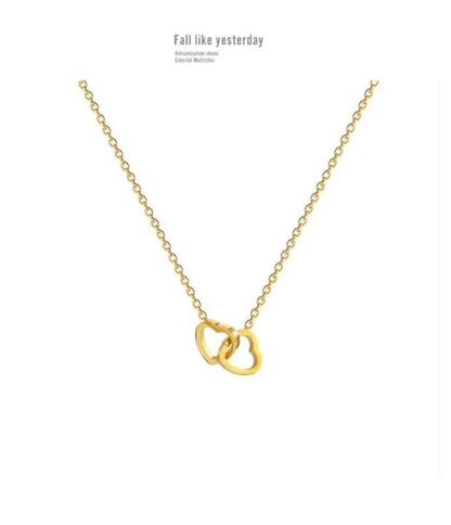 Double Heart Necklace