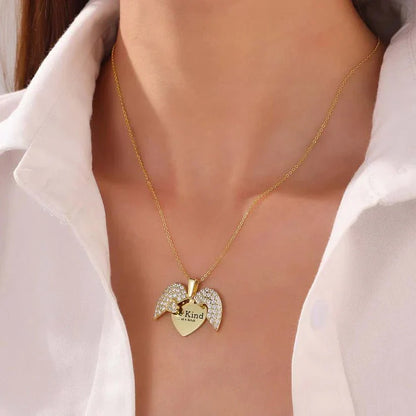 Engrave Name Open Heart Necklace – Personalized Gold & Silver Pakistan