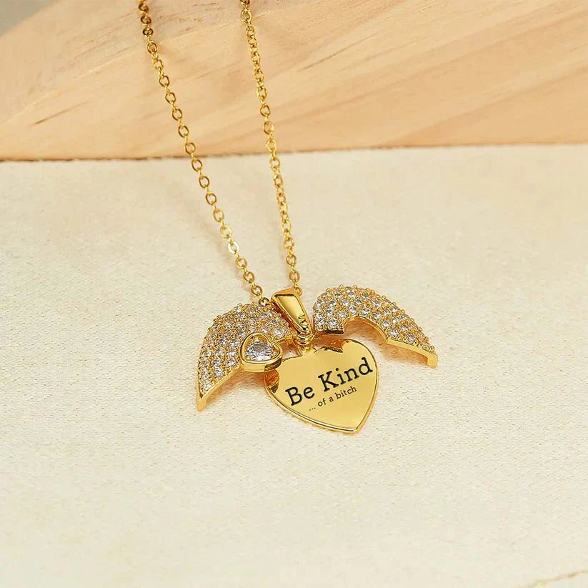 Engrave Name Open Heart Necklace – Personalized Gold & Silver Pakistan