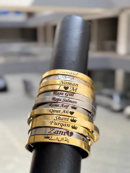Engraved Cuff Bracelets