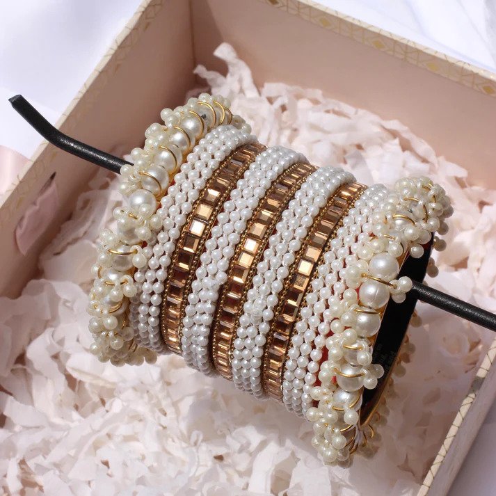 Pearl Luxe Bangle Set