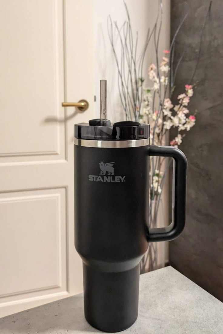 Engraved Name Thermal Travel Mug with Handle 1200ml