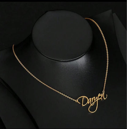 Handwritten Name Necklace – Script Font Perfection
