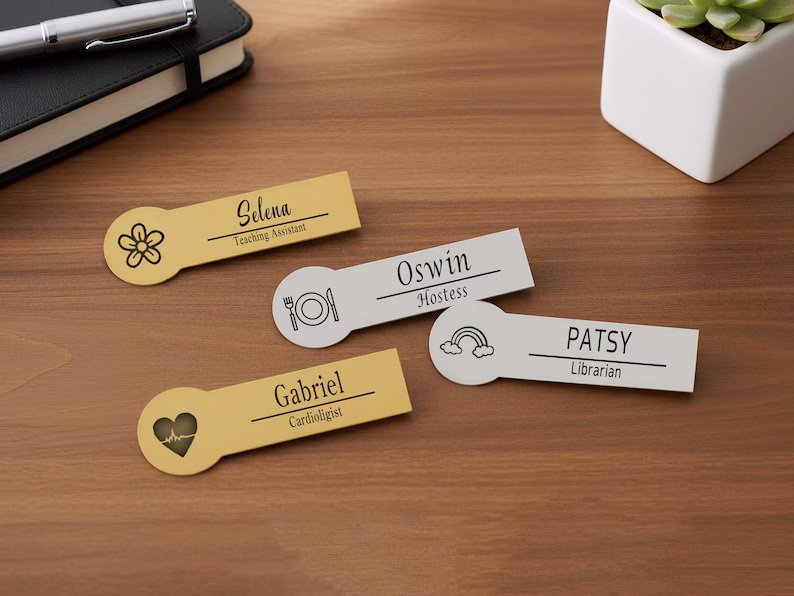 Custom Engraved Name Tag