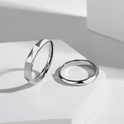 luxury 925 Sterling Silver “I Love You” Couple Ring – Promise & Engagement Ring Set Of 2