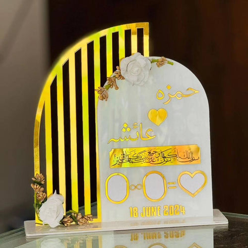 Acrylic Nikkah Stand