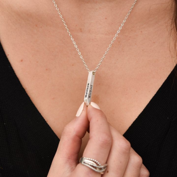 Personalized Bar Name Necklace