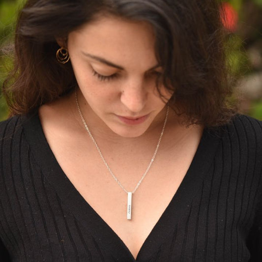 Personalized Bar Name Necklace