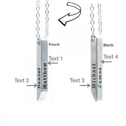 Personalized Bar Name Necklace