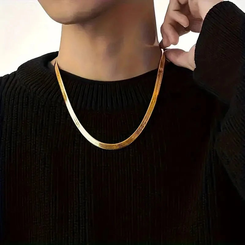 Stainless Steel SnakeChain Trendy Jewelry For Men, Women