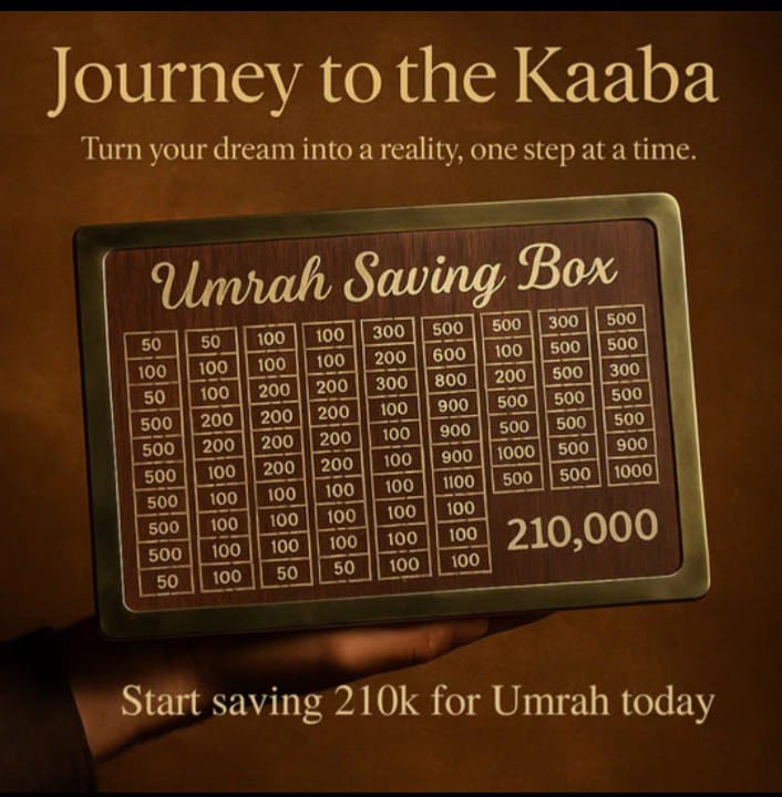Umrah Fund Saving Box - Your Step Towards Makkah